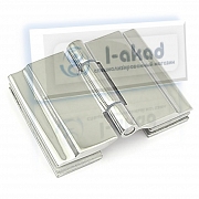 Петля 10-85 для стекла 6-10 мм. стекло-стекло угол 180°гр.